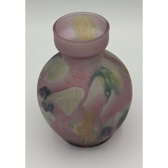 B.Z.T. Ltd Hand painted Vase Israel 5" Bud‎ Vase - Picture 3 of 4